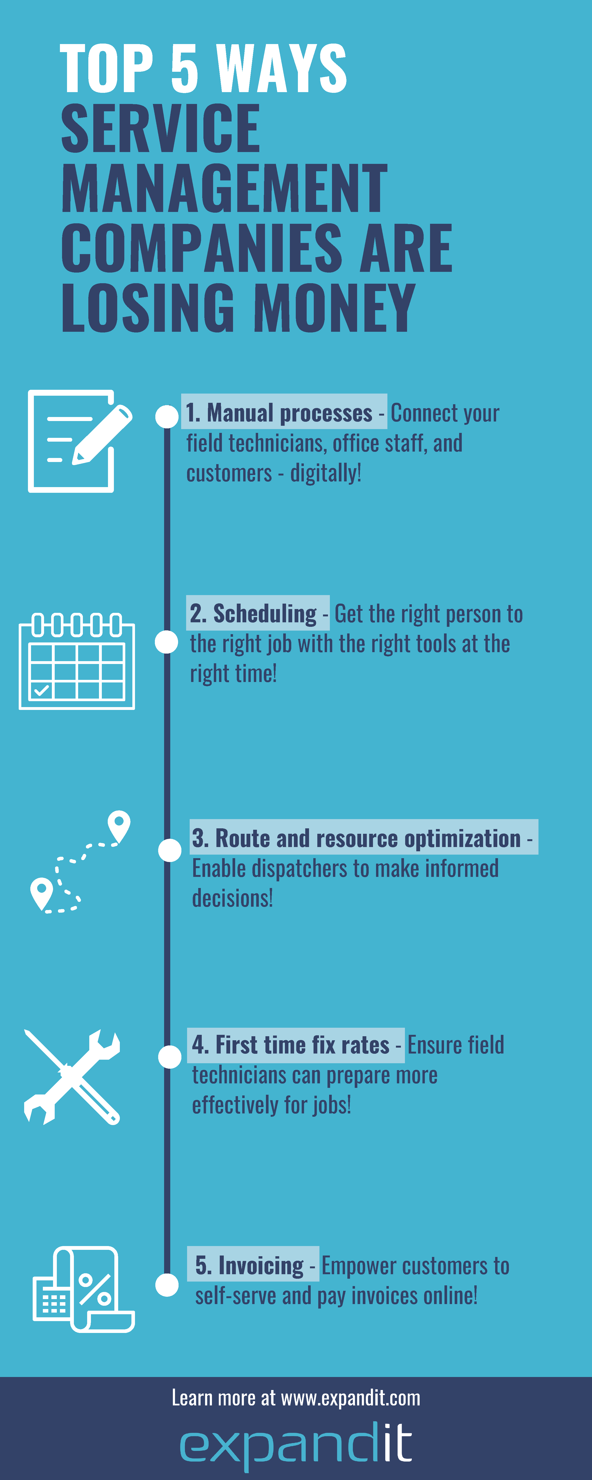 Field Service in Numbers infographic